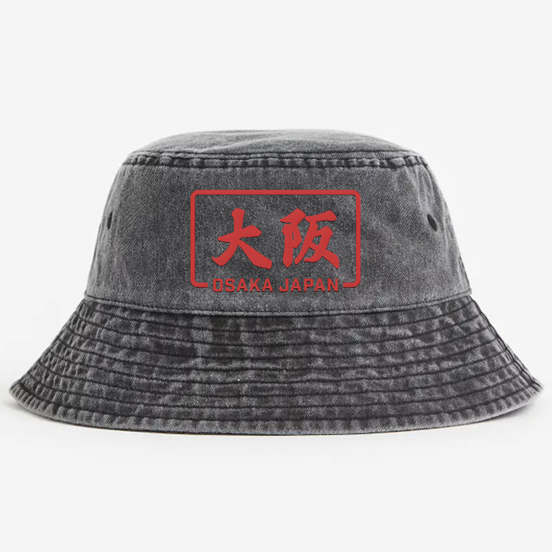 Osaka Japan Vintage 100% Cotton Bucket Hat