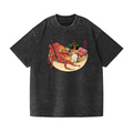 Ramen Octopus Vintage Wash Japanese Design T-Shirt