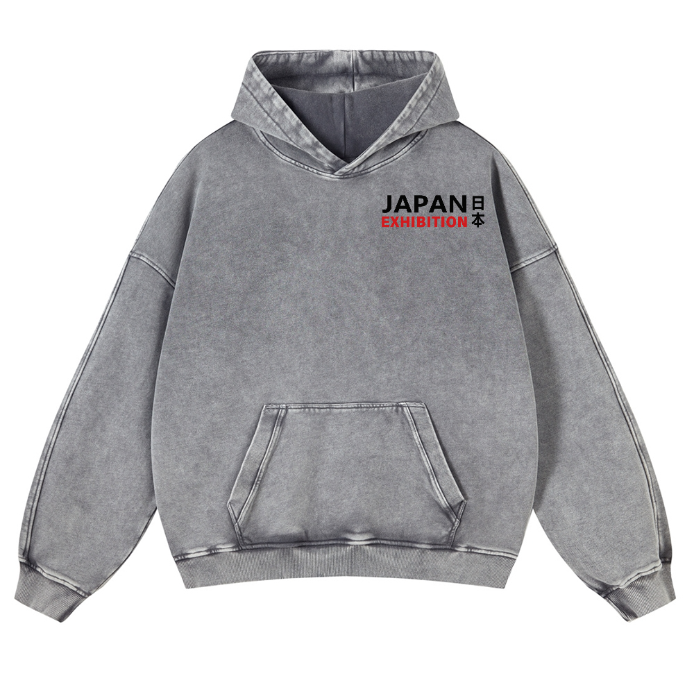 Shibuya Banana Octopus Vintage Washed Cotton Back Art Hoodie