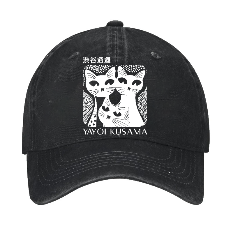 Yayoi Kusama Cat Vintage Cotton Cap
