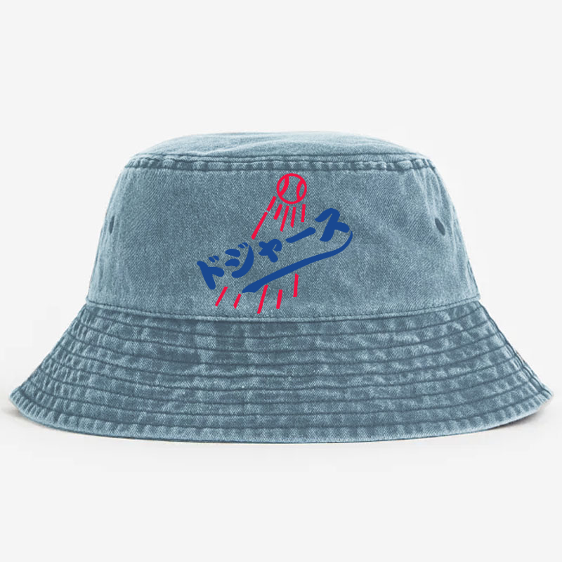 Dodger Baseball Vintage 100% Cotton Bucket Hat