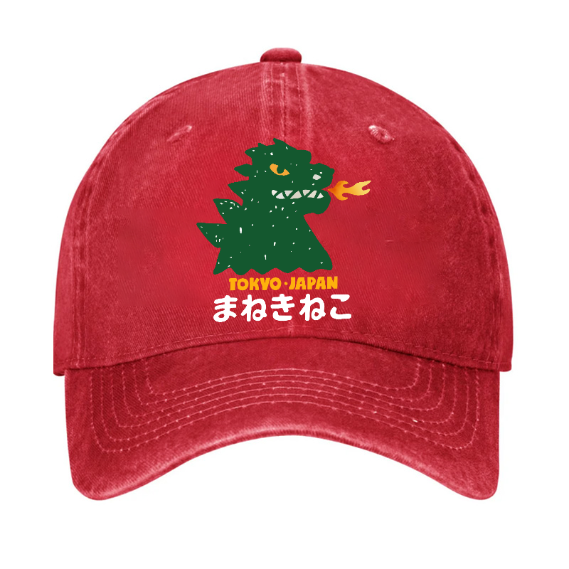 Kaiju Monster Tokyo Japan Vintage Cotton Cap