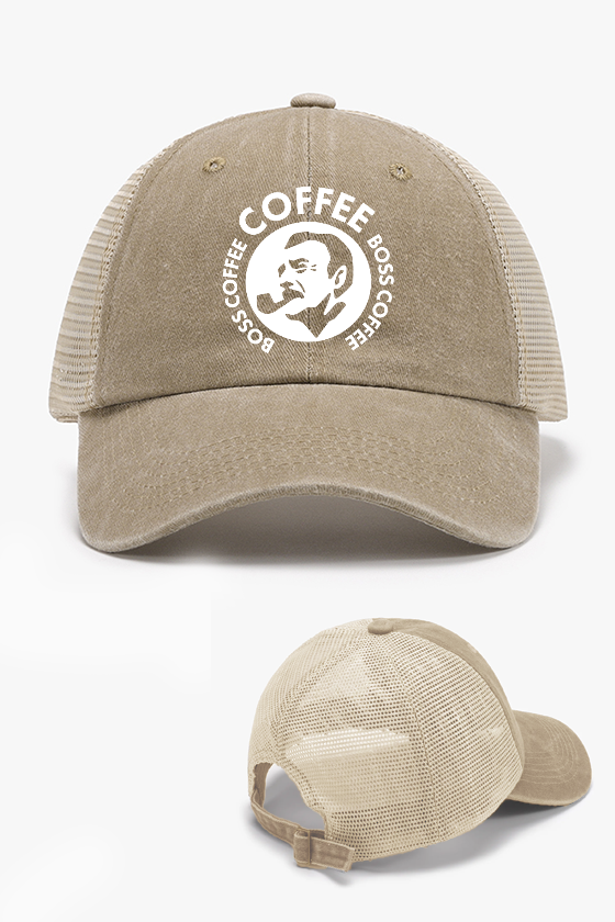 Boss Coffee Vintage Cotton Breathable Hat