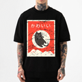 The Jumping Black Cat Japanese Style Classic Tee