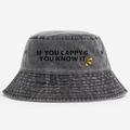 If You Cappy You Know It Vintage 100% Cotton Bucket Hat