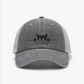 Black Cat Vintage Cotton Breathable Hat