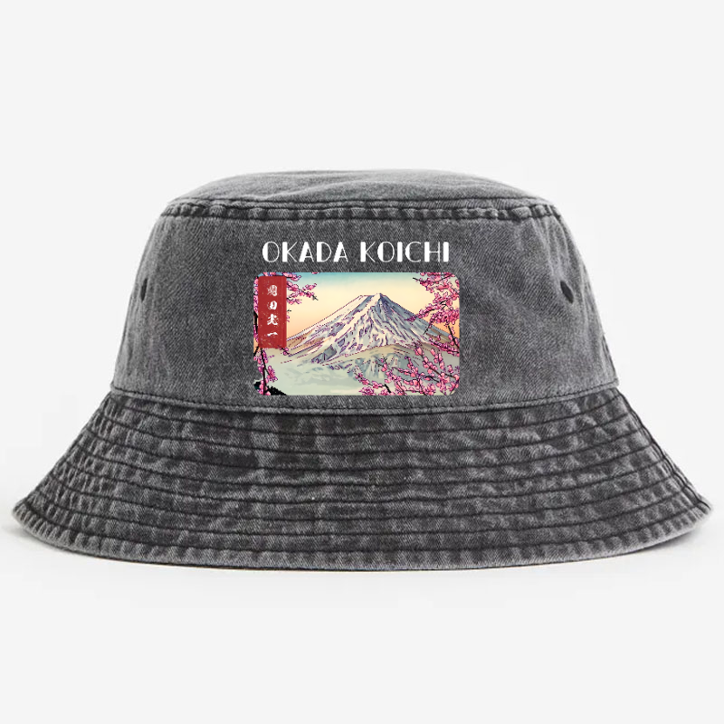 Okada Koichi Vintage 100% Cotton Bucket Hat