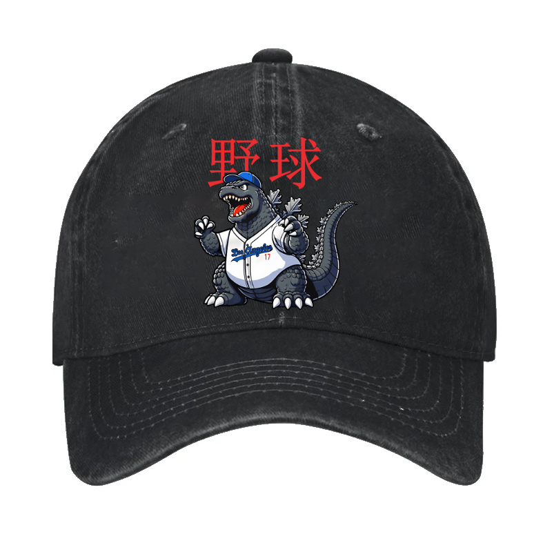 Los Angeles Dodgers Kaiju Tokyo Tiger Baseball Vintage Cotton Cap