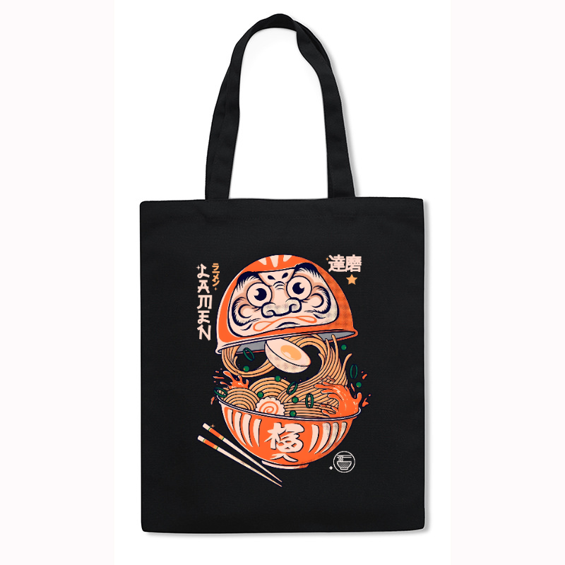 Daruma Ramen Japanese Style Canvas Tote Bag