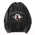 Vintage Cotton Wash Crewneck Long-Sleeve T-Shirt