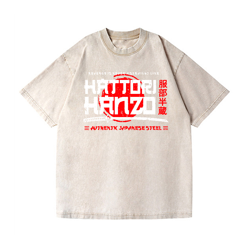 Okinawa Hattori Hanzo Vintage Wash Japanese Design T-Shirt
