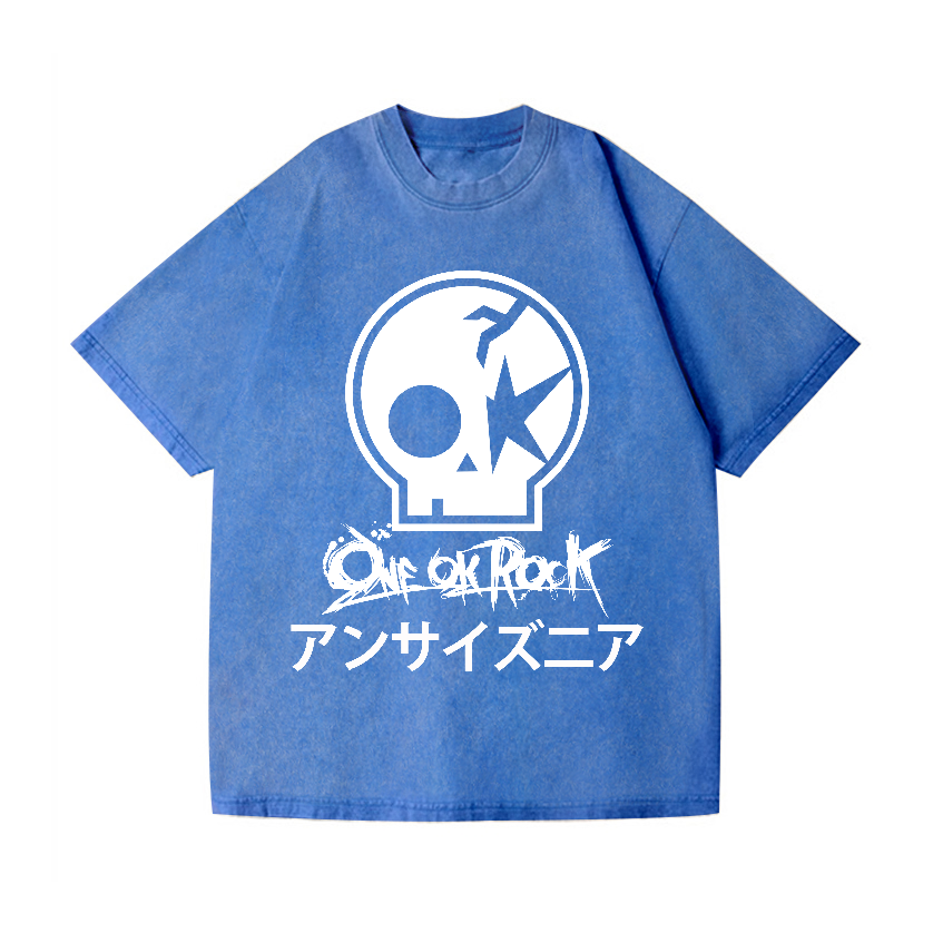 One Ok Rock Band Vintage Wash Japanese Design T-Shirt