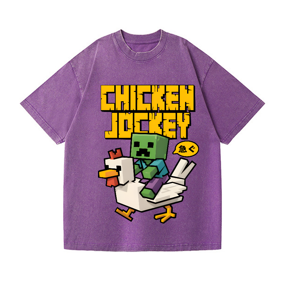 Chicken Jockey Vintage Wash Japanese Design T-Shirt