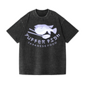 Puffer Fish Vintage Wash Japanese Design T-Shirt