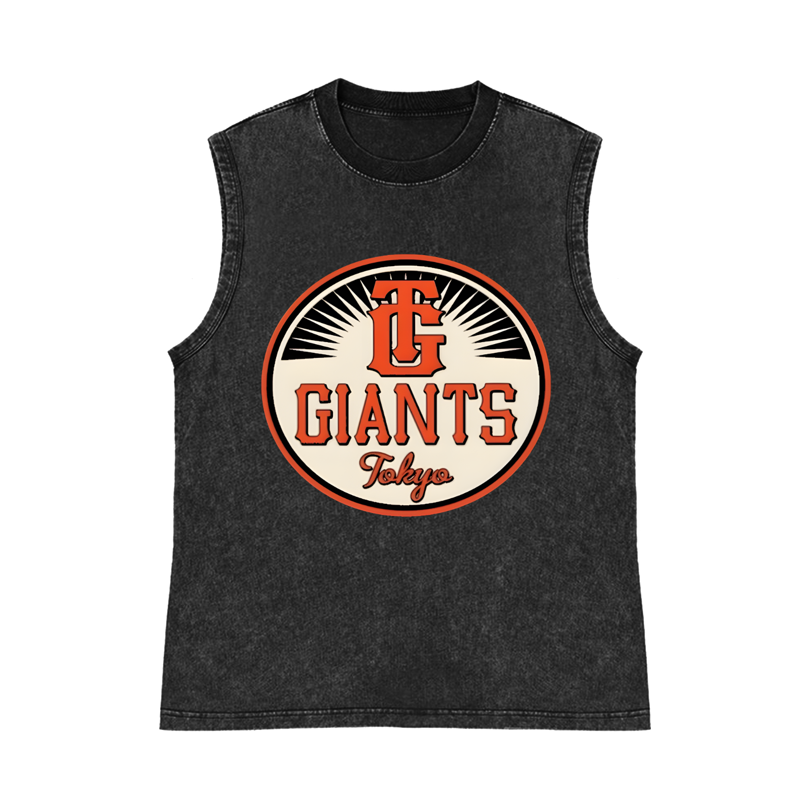 Pure Cotton Wash-Dyed Sleeveless Tank Top