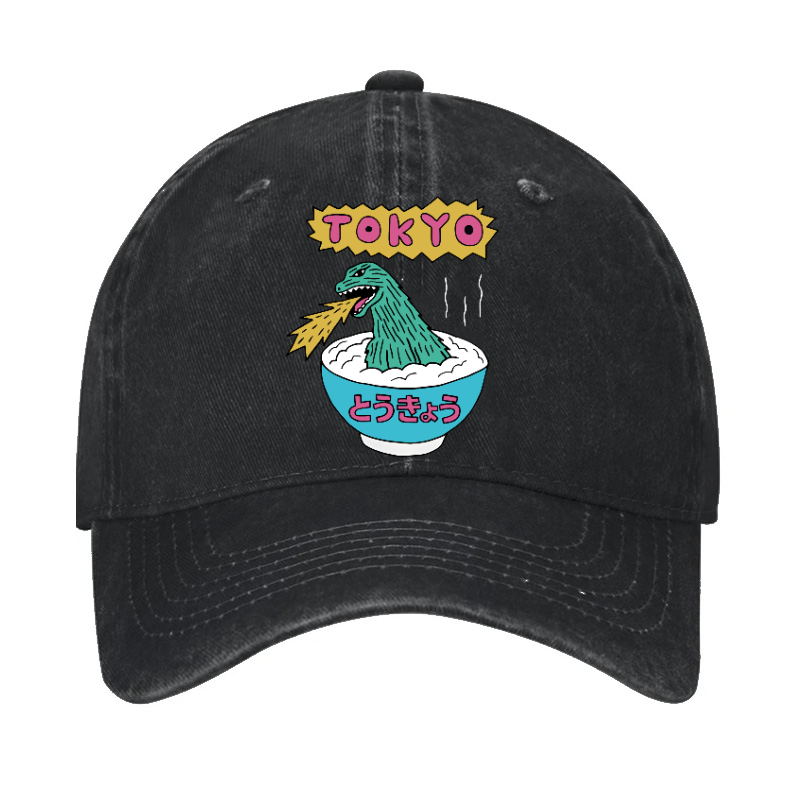 Kaiju The Monster Rice of Tokyo Vintage Cotton Hat