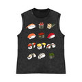 Sushi Pure Cotton Wash-Dyed Sleeveless Tank Top