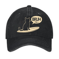 Great Wave Cat Vintage Cotton Cap