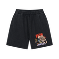 A Mysterious Group of Japanese Yokai Vintage Washed Cotton Shorts