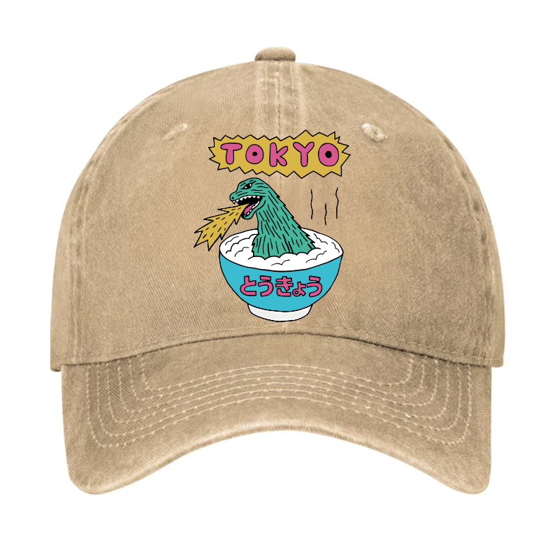Kaiju The Monster Rice of Tokyo Vintage Cotton Hat