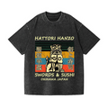 Hattori Hanzo Komainu Okinawa Japan Vintage Wash Japanese Design T-Shirt