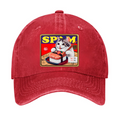 Spam SuShi Cat Vintage Cotton Cap