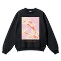 Sakura Vintage Cotton Blend Crewneck Sweatshirt