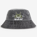 Ghibli Totoro Android Vintage 100% Cotton Bucket Hat