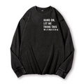 Racoon Vintage Washed Cotton Back Art Long-sleeve T-shirt