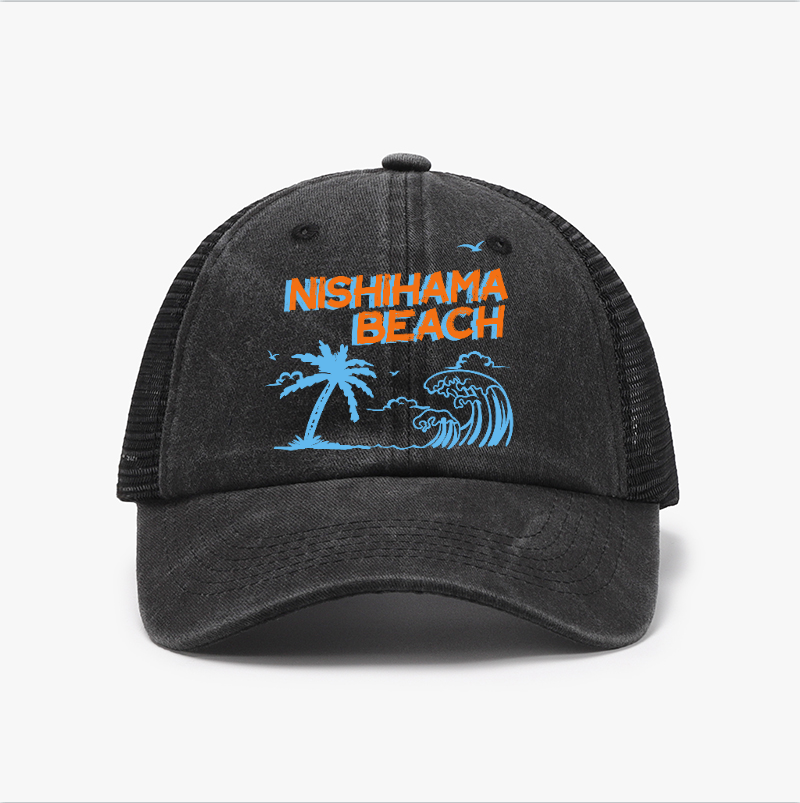 Nishihama Beach Vintage Cotton Breathable Hat