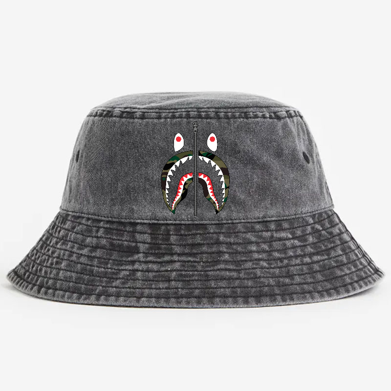 Shark Vintage 100% Cotton Bucket Hat