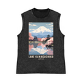 Lake Kawaguchiko Pure Cotton Wash-Dyed Sleeveless Tank Top