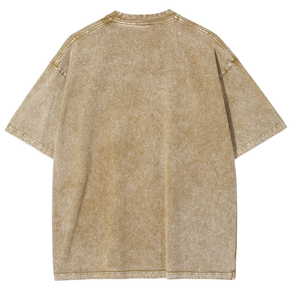 Kaiju Totem Washed Vintage Short Sleeves T-Shirt