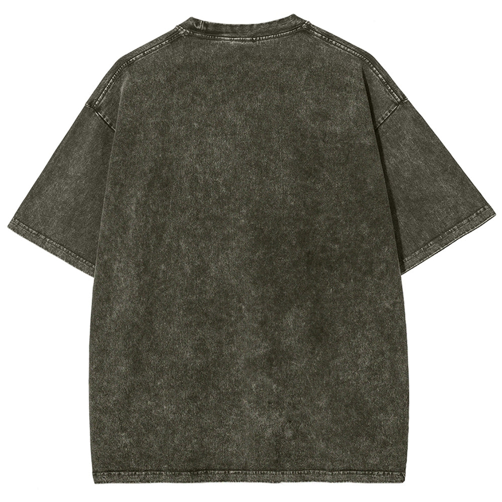 Kaiju Totem Washed Vintage Short Sleeves T-Shirt