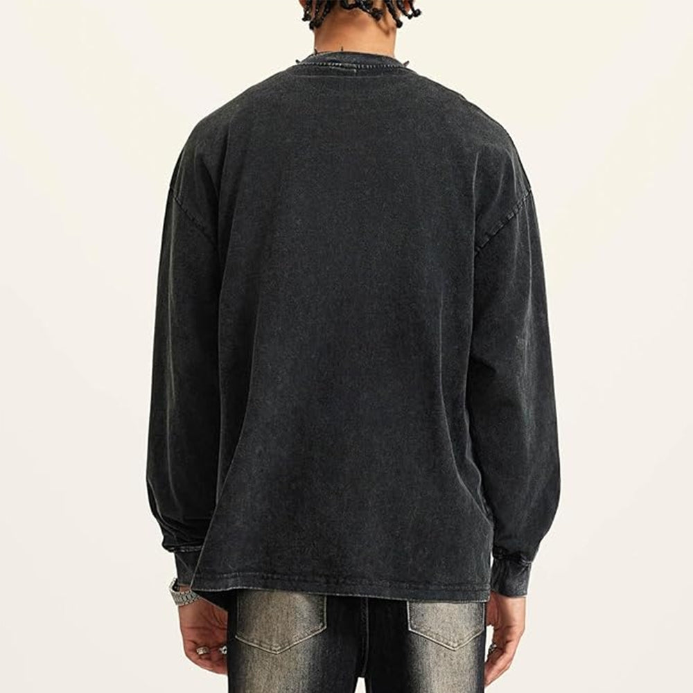 Ramen Kaiju Deep Washed Vintage Long Sleeves T-Shirt