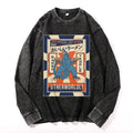 Ramen Kaiju Deep Washed Vintage Long Sleeves T-Shirt