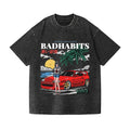 Toyota A80 Supra Car  Vintage Wash Japanese Design T-Shirt