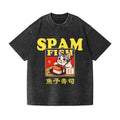 Spam Cat Vintage Wash Japanese Design T-Shirt
