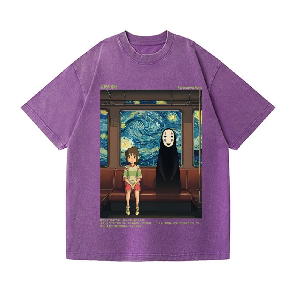 Ghibli Spirited Away No Face Vintage Wash Japanese Design T-Shirt