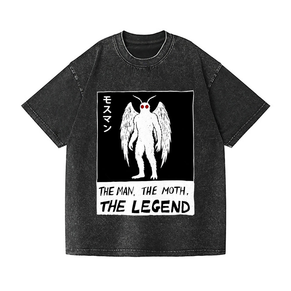 The Man The Moth The Legend Vintage Wash Japanese Design T-Shirt