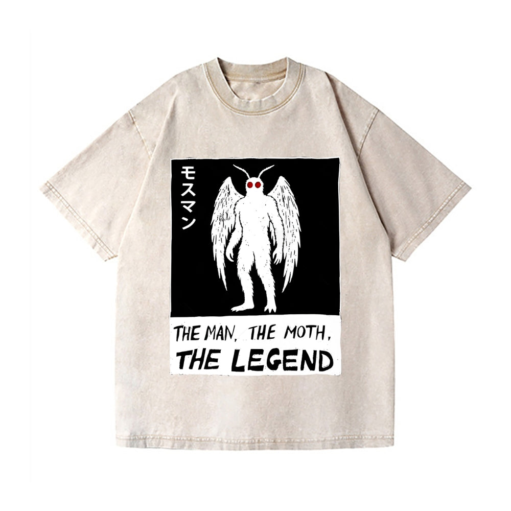 The Man The Moth The Legend Vintage Wash Japanese Design T-Shirt