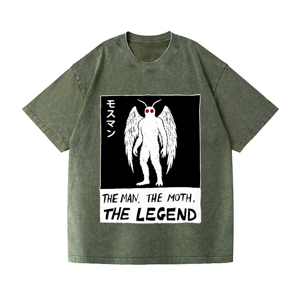 The Man The Moth The Legend Vintage Wash Japanese Design T-Shirt