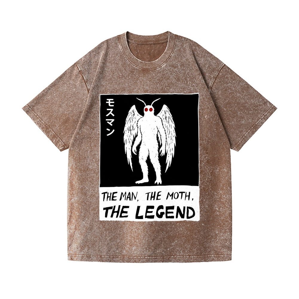 The Man The Moth The Legend Vintage Wash Japanese Design T-Shirt