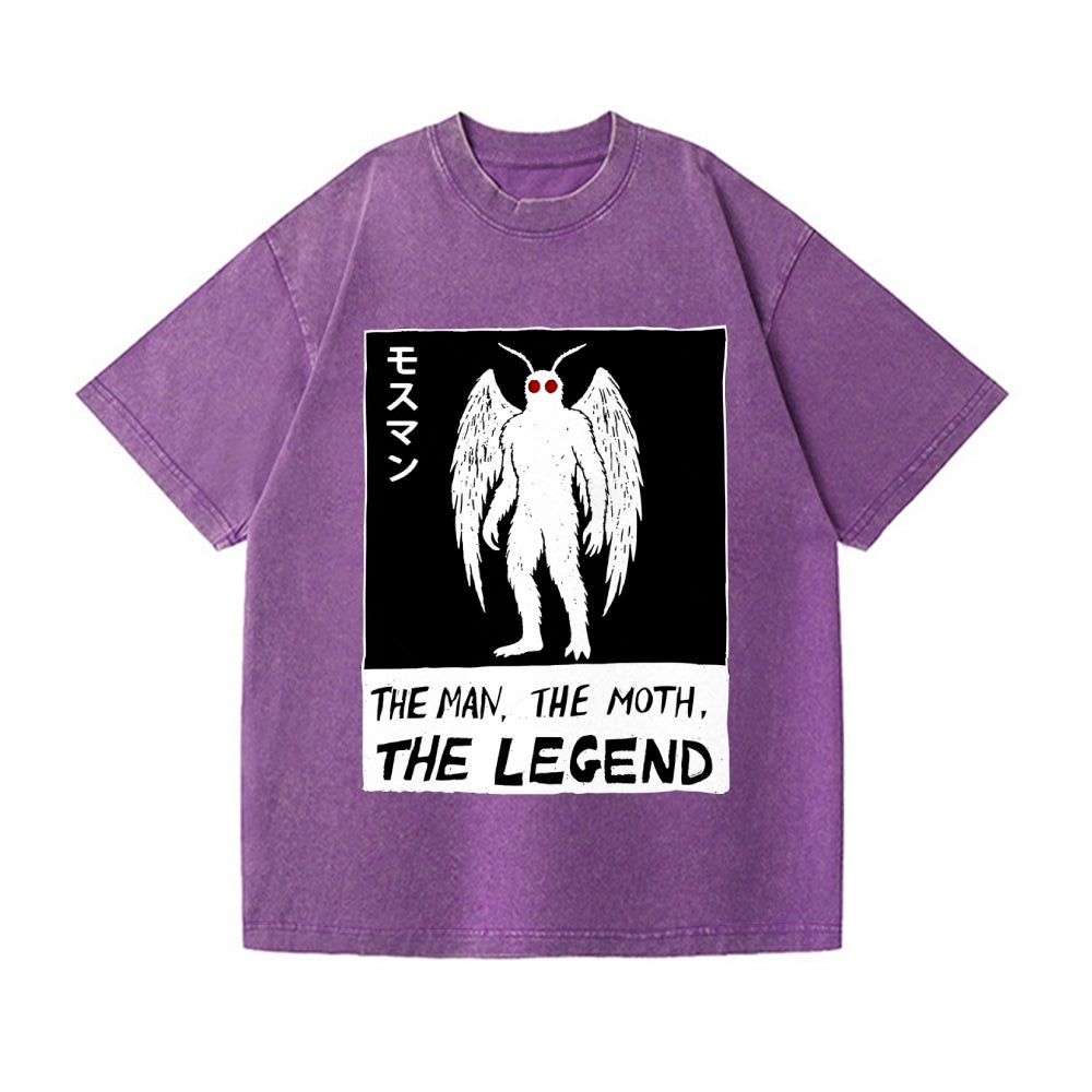 The Man The Moth The Legend Vintage Wash Japanese Design T-Shirt