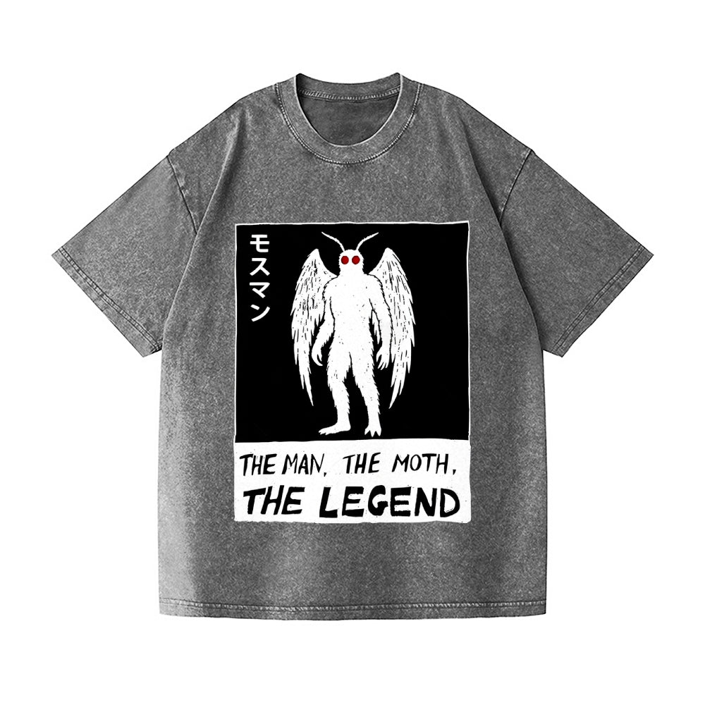 The Man The Moth The Legend Vintage Wash Japanese Design T-Shirt