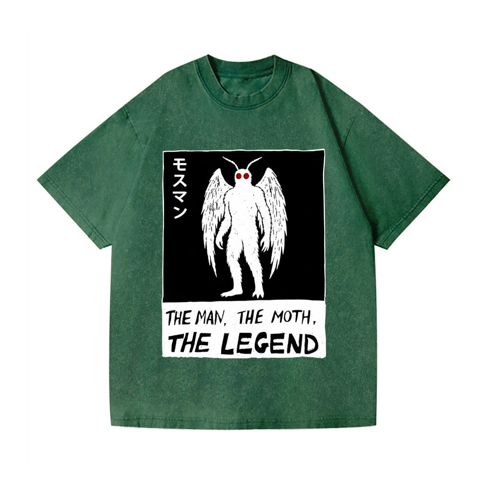 The Man The Moth The Legend Vintage Wash Japanese Design T-Shirt