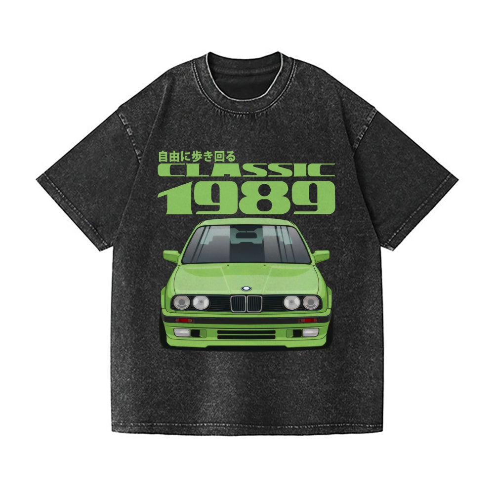 BMW Car Vintage Wash Japanese Design T-Shirt
