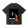 Horror Movie Poster Vintage Wash Japanese Design T-Shirt