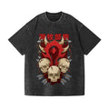 For The Horde Vintage Wash Japanese Design T-Shirt