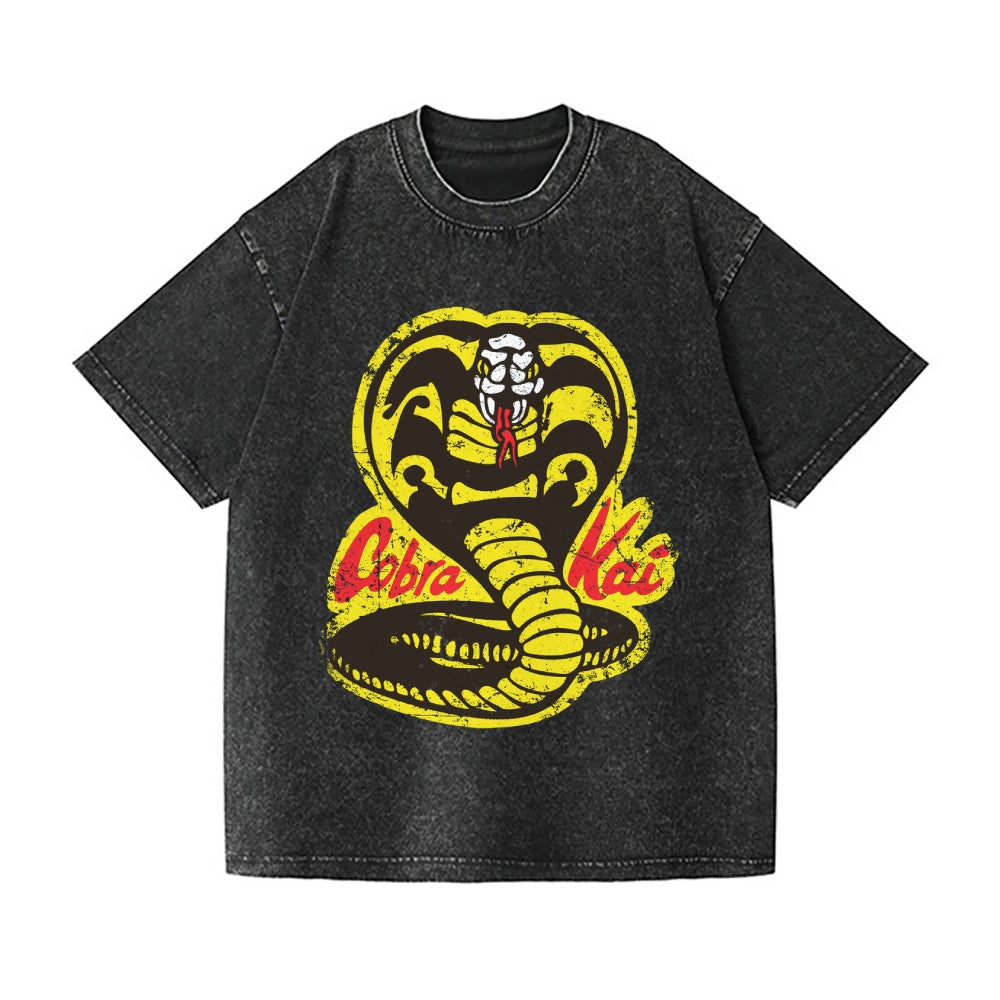 Cobra Kai Vintage Wash Japanese Design T-Shirt